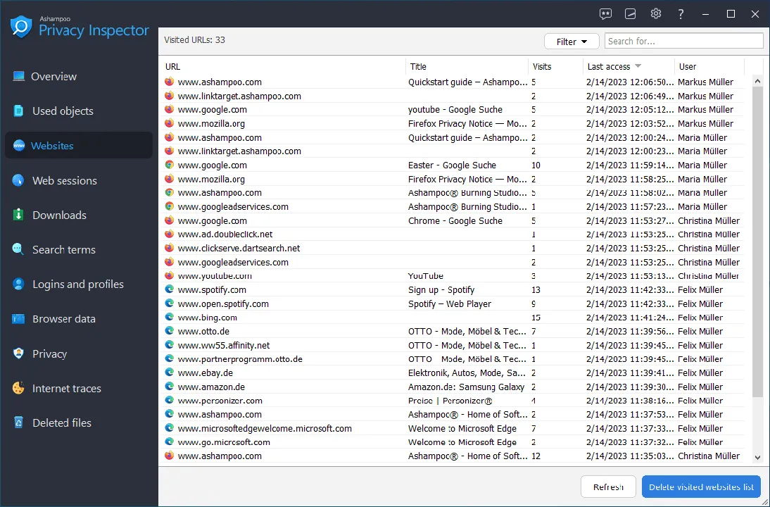 Descargar-509fpom5-Ashampoo Privacy Inspector 1.00.10
