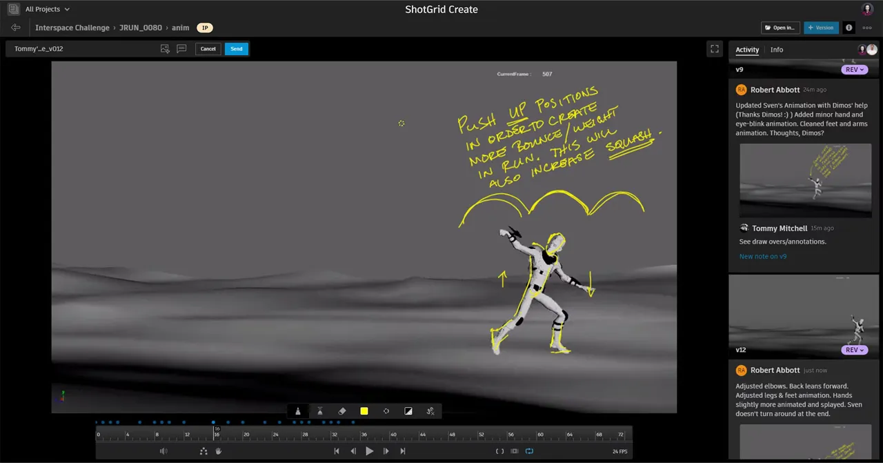 Captura Autodesk ShotGrid RV 2
