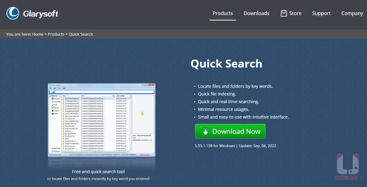 Descargar-6t28o0vl-Glarysoft Quick Search 6.0.1.10