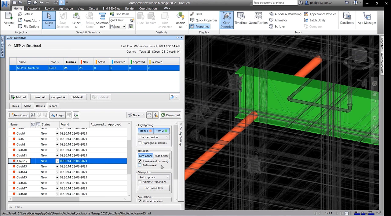 Captura Autodesk Navisworks Simulate 2