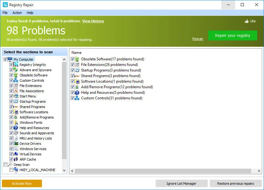 Descargar-hi47rg2k-Glary Registry Repair 6.0.1.7