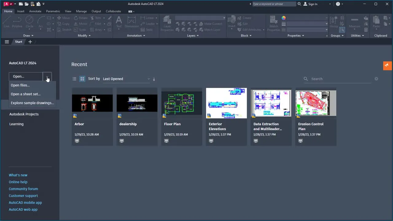 Captura Autodesk AutoCAD LT 3