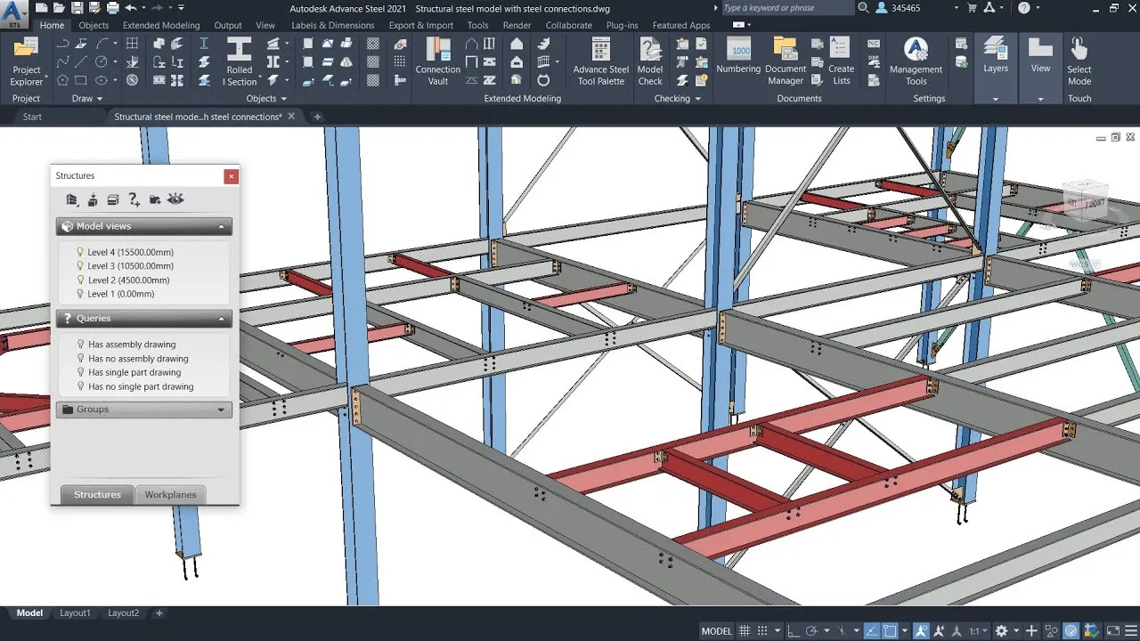 Captura Autodesk Advance Steel 2