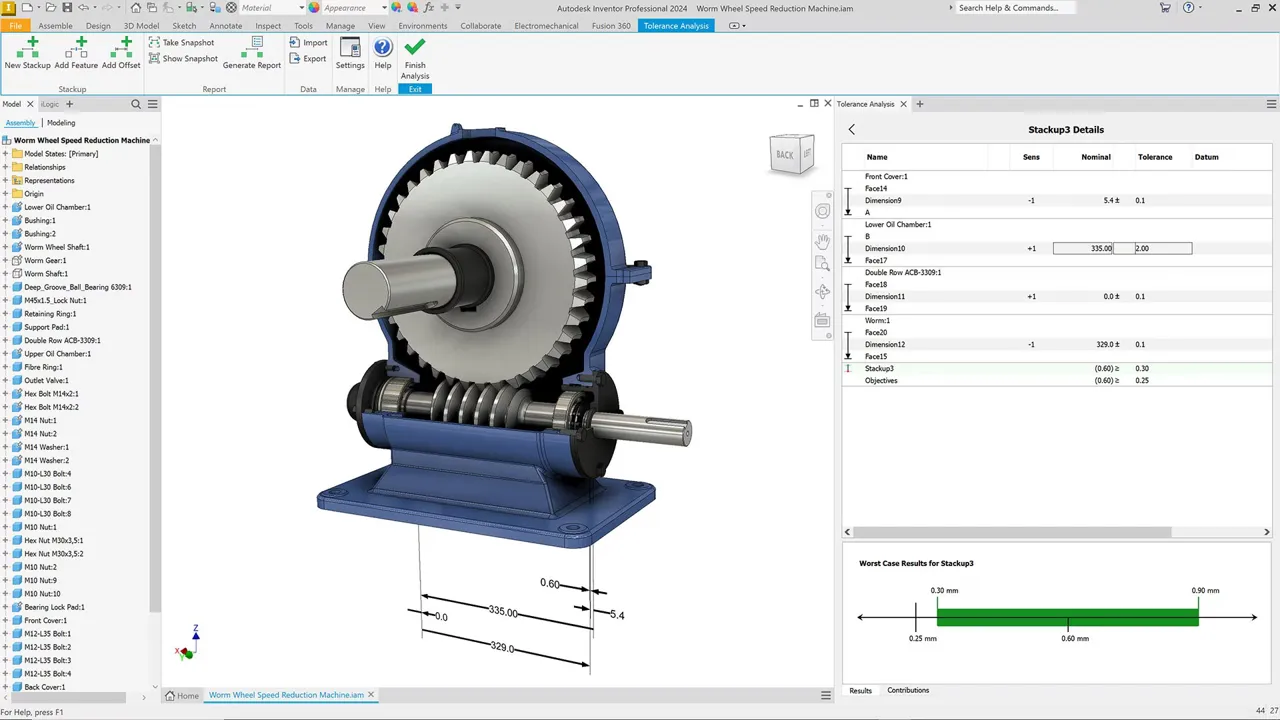 Captura Autodesk Inventor Tolerance Analysis 1