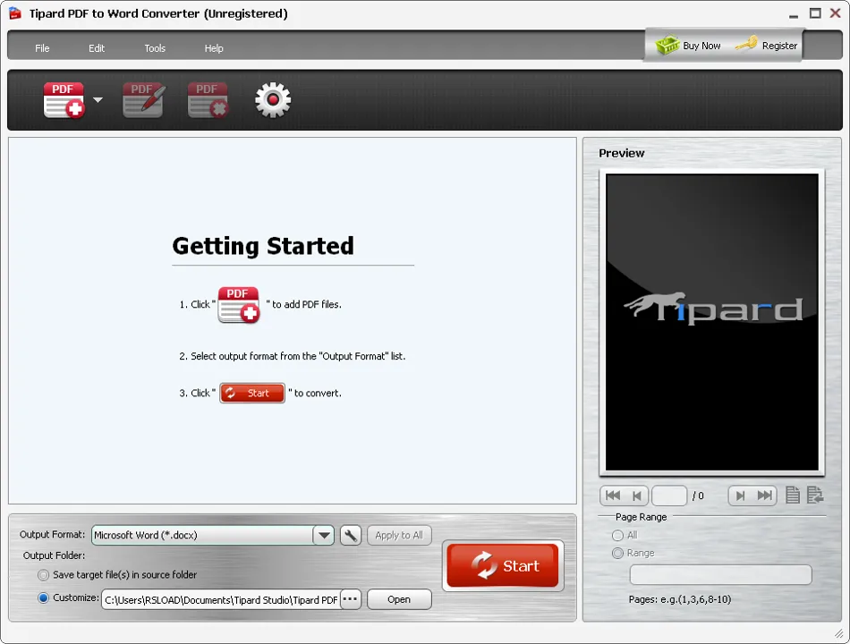 Descargar-spi9394u-Tipard PDF to Word Converter 3.3.38