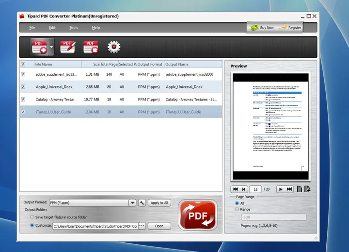 Descargar-tt7nk3sf-Tipard PDF Converter Platinum 3.3.36