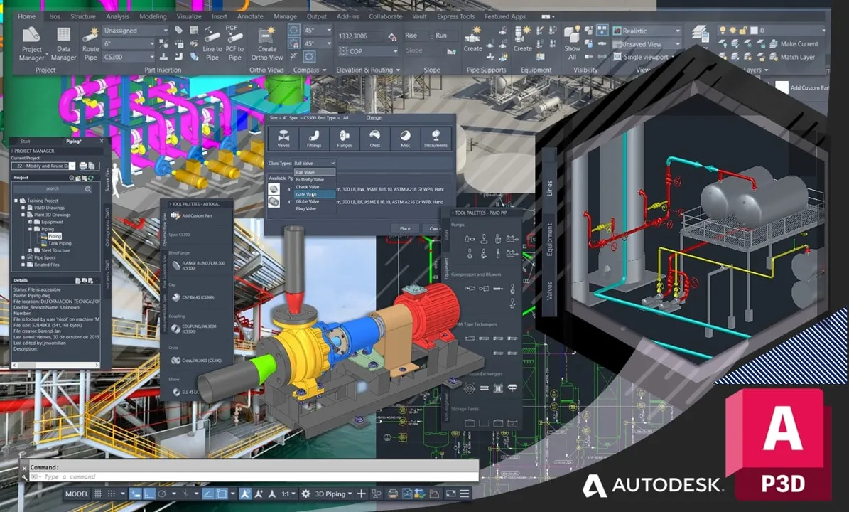 Captura Autodesk AutoCAD Plant 3D 3