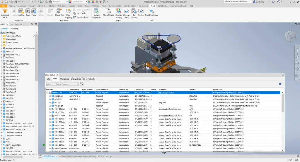 Captura Autodesk Vault Office for Professional Users 1