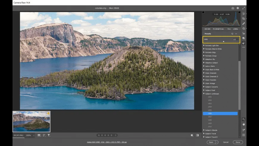 Captura Adobe Camera Raw for macOS 1
