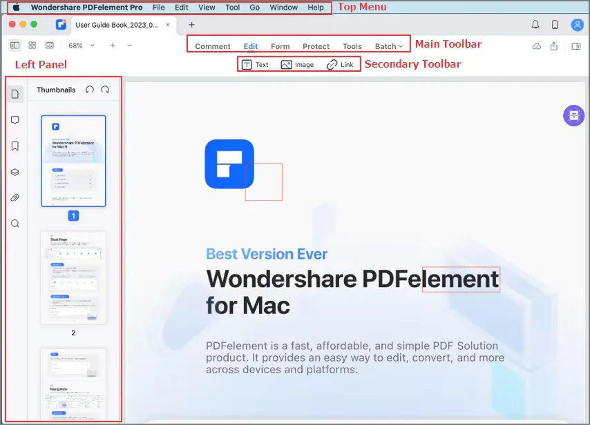 Mac-m1kwre4n-Wondershare PDFelement Pro For Mac 9.3.5