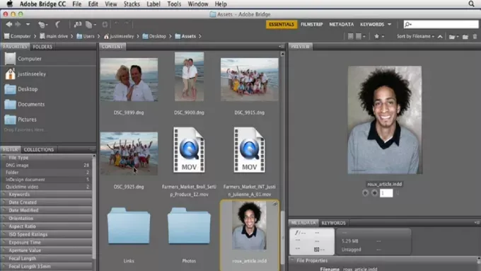 Captura Adobe Bridge para macOS 3