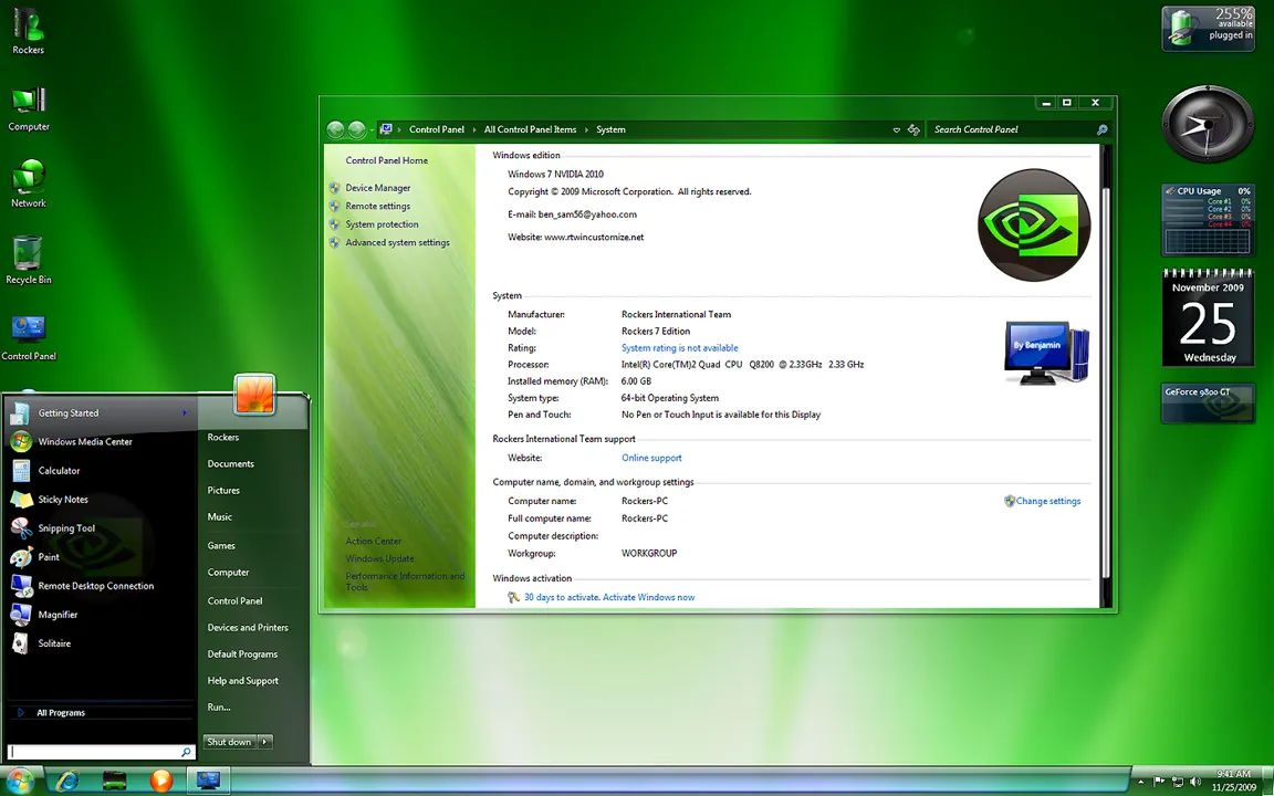 Sistema-Operativo-0bb7z0tf-Windows-7 Ultimate Nvidia Edition