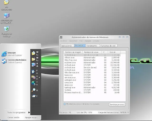 Windows XP SP2 Suricata OS Mangosta 1