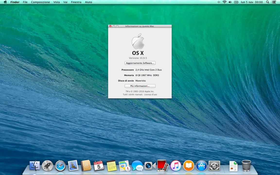 Sistema-Operativo-rb01w2fd-MacOs X Mavericks 10.9