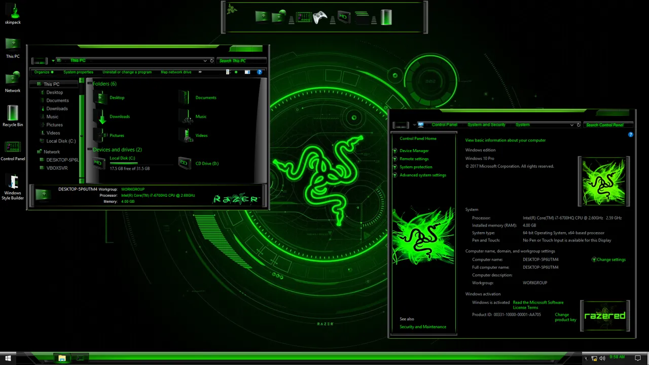 Sistema-Operativo-va12vzl5-Windows-7 Ultimate Razer Edition