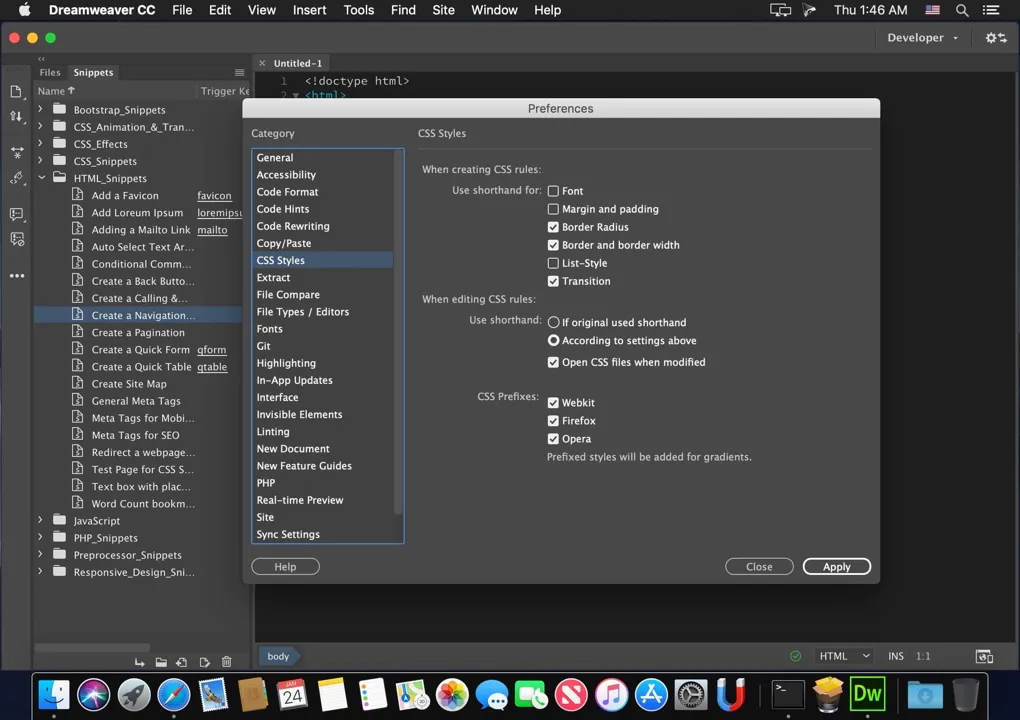 Captura Adobe Dreamweaver for macOS 2