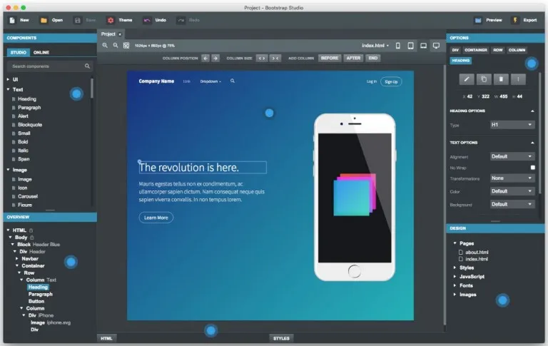 hhfin1t7-Bootstrap Studio for Mac 6.0.2