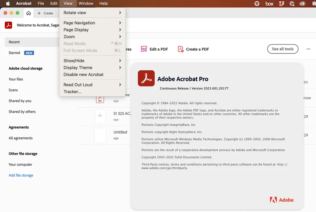 Captura Adobe Acrobat DC Pro para Mac 1