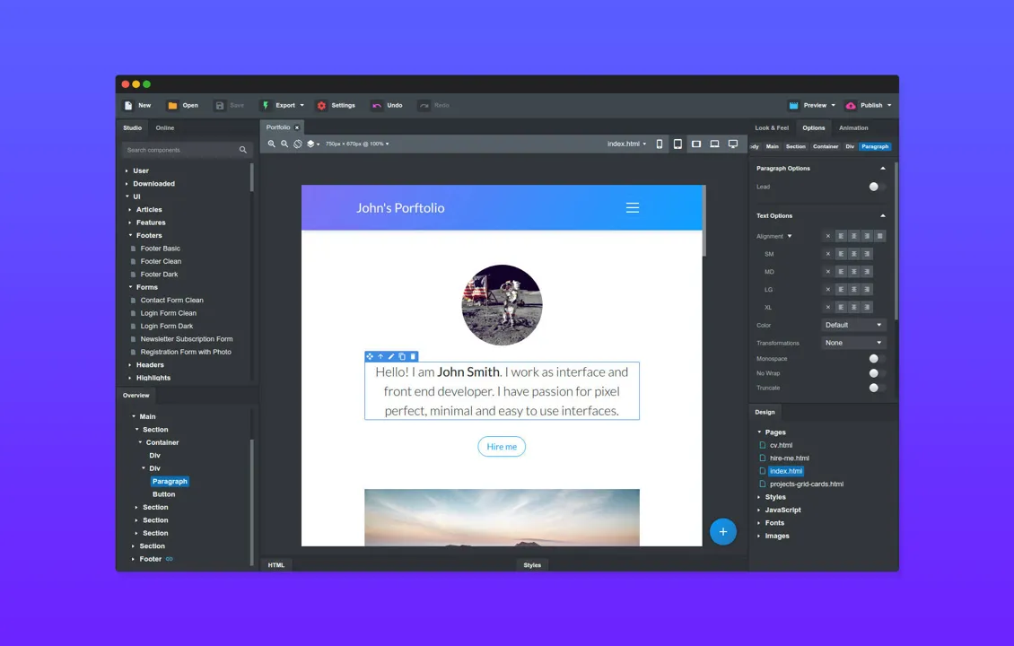 ty3zpiro-Bootstrap Studio for Mac 6.0.2