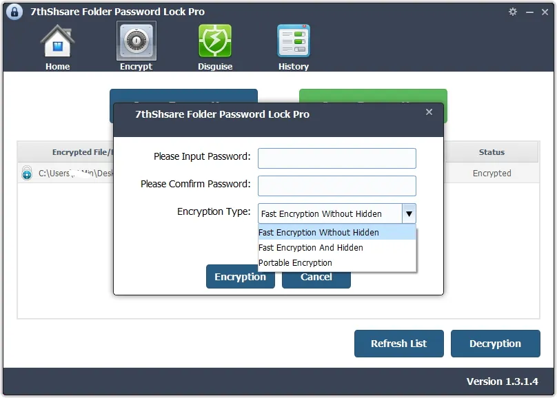7thShare Folder Password Lock Pro-n0ucp8a2-Captura-de-Pantalla