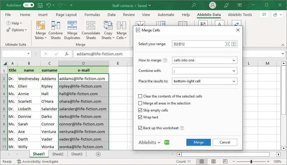 AbleBits Ultimate Suite for Excel-qdmlrwx9-Captura-de-Pantalla