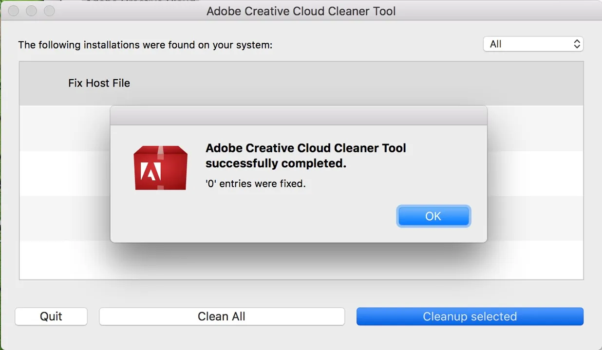 Captura Adobe Creative Cloud Cleaner Tool 1