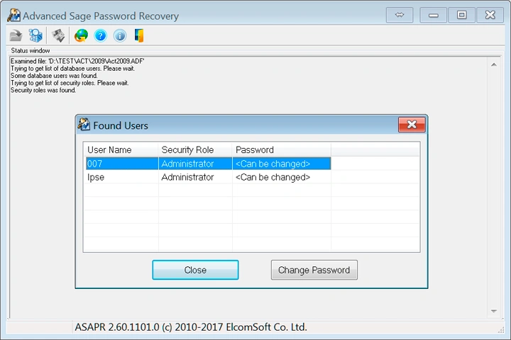 Advanced Sage Password Recovery-prpc79sd-Captura de Pantalla