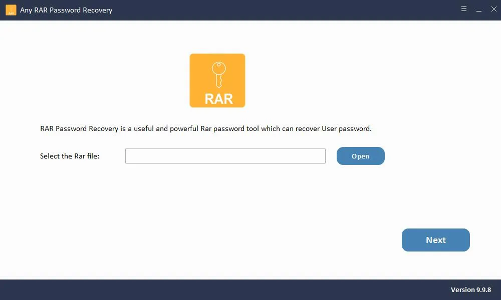 Any RAR Password Recovery-01y63w9w-Captura de Pantalla