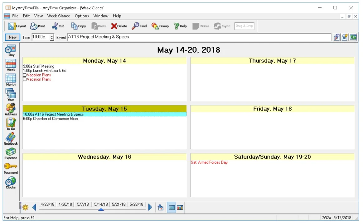 AnyTime Organizer Deluxe-7n7cd0py-Captura de Pantalla