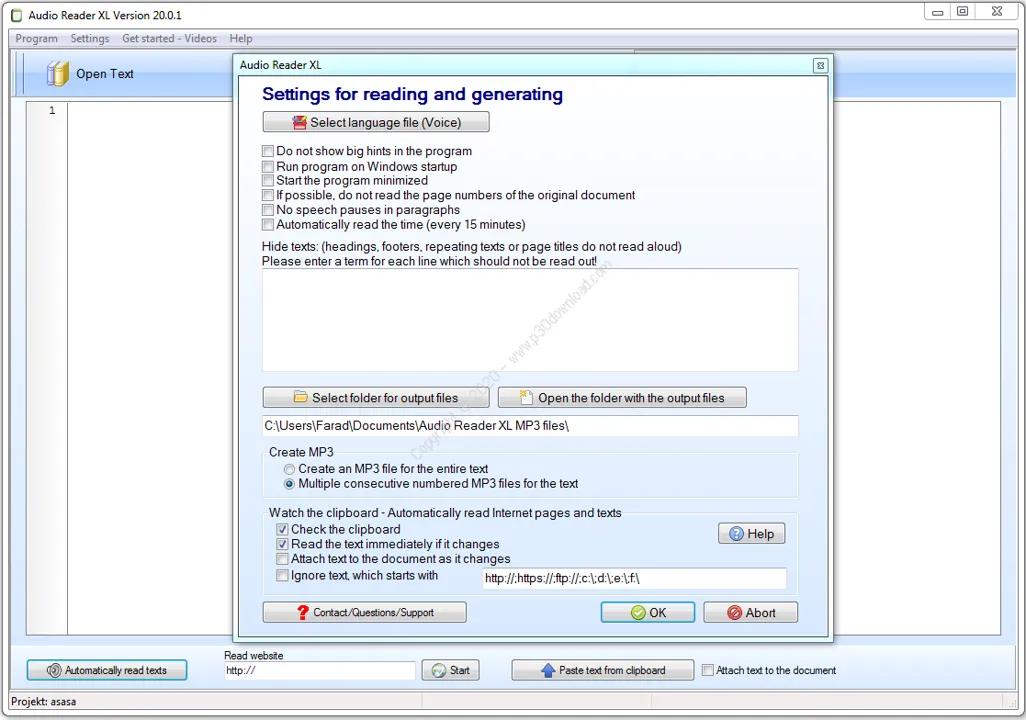 Audio Reader XL-1q21f3xy-Captura de Pantalla