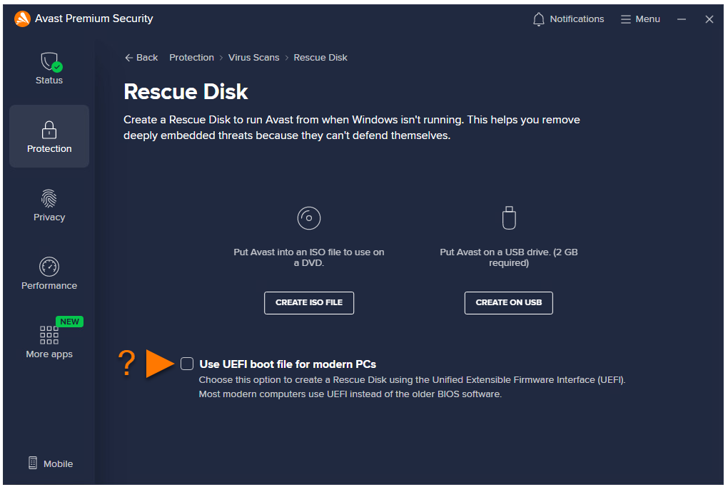 AvastPE Antivirus for Avast Rescue Disk-u1hny4sd-Captura de Pantalla