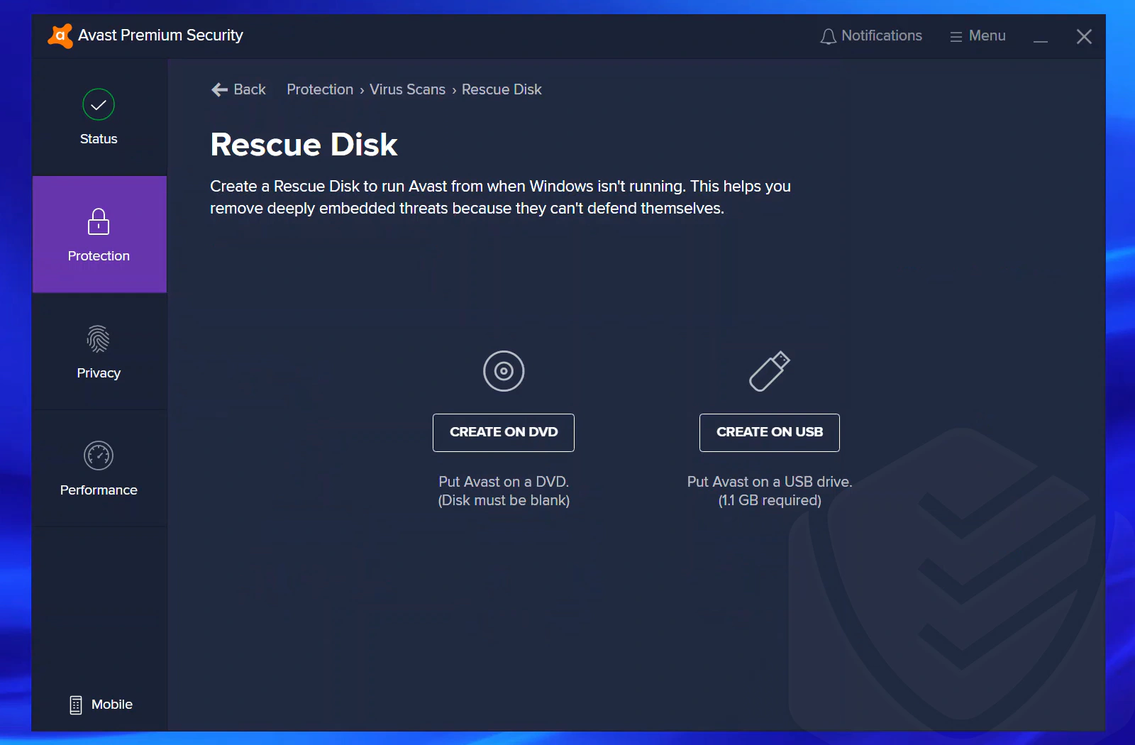 AvastPE Antivirus for Avast Rescue Disk--wood6bvg-Captura de Pantalla