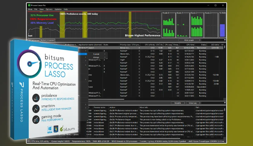 Bitsum Process Lasso Pro-y9b8ie3fCaptura de Pantalla