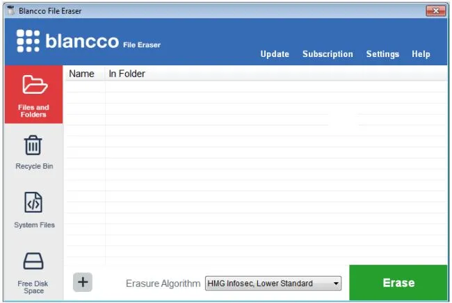 Blancco File Eraser Enterprise-mzdx4247Captura de Pantalla