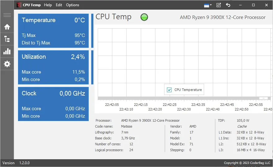CPU Temp-50eagn20Captura de Pantalla