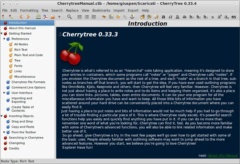 CherryTree-p1r3qrbwCaptura de Pantalla