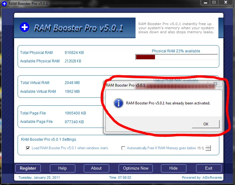 Chris-PC RAM Booster-2hwp7t88Captura de Pantalla