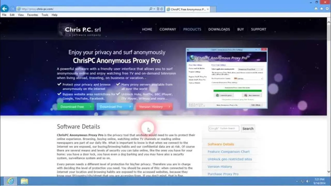 ChrisPC Anonymous Proxy Pro-1zw3fmg9Captura de Pantalla