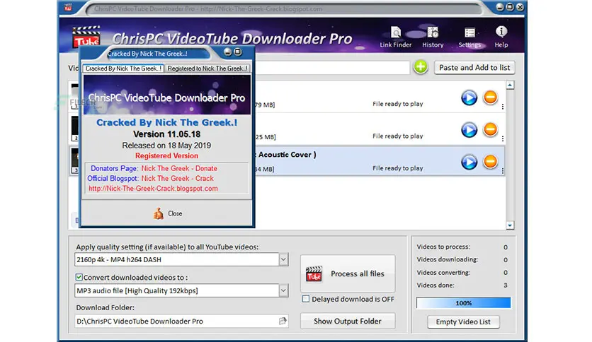 ChrisPC VideoTube Downloader Pro-euof9oe4Captura de Pantalla