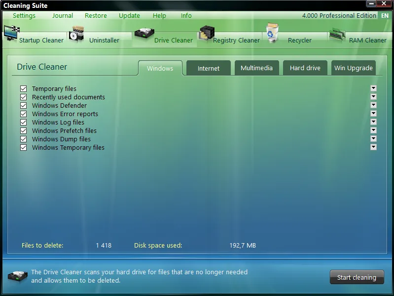 Cleaning Suite Professional-872ifkcd-Captura de Pantalla