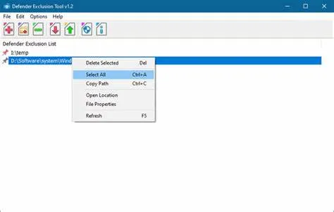 Defender Exclusion Tool-m3e5abr8Captura de Pantalla