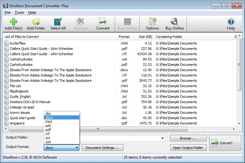 Doxillion Document Converter Plus-55o50c0zCaptura de Pantalla