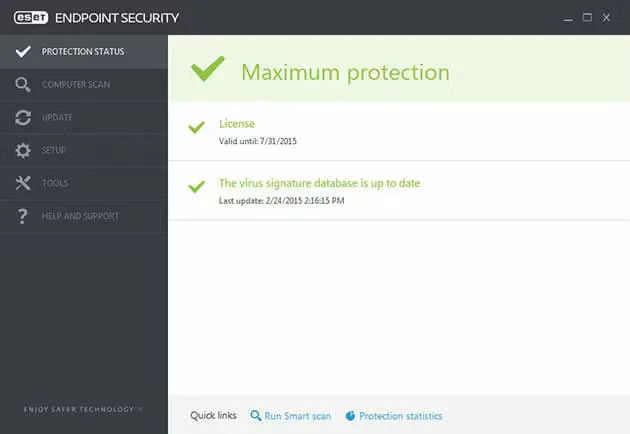 ESET Endpoint Security-e42f7dcc-e2d5-4e00-9aba-39d71c09f5a6Captura de Pantalla