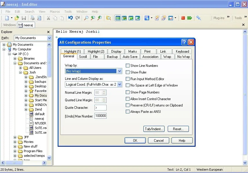EmEditor Pro-bvznuos1Captura de Pantalla