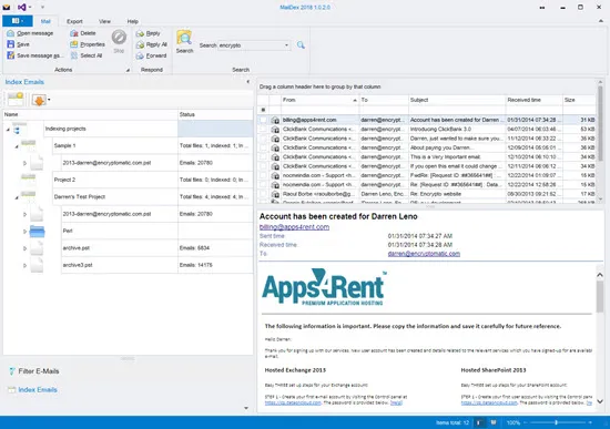 Encryptomatic MailDex-27xm9llkCaptura de Pantalla