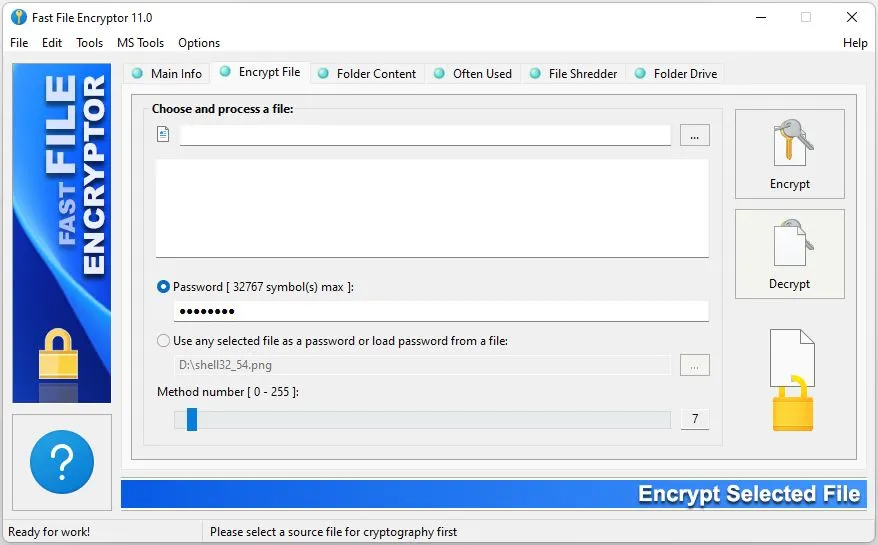 Fast File Encryptor-a6pv5y01Captura de Pantalla