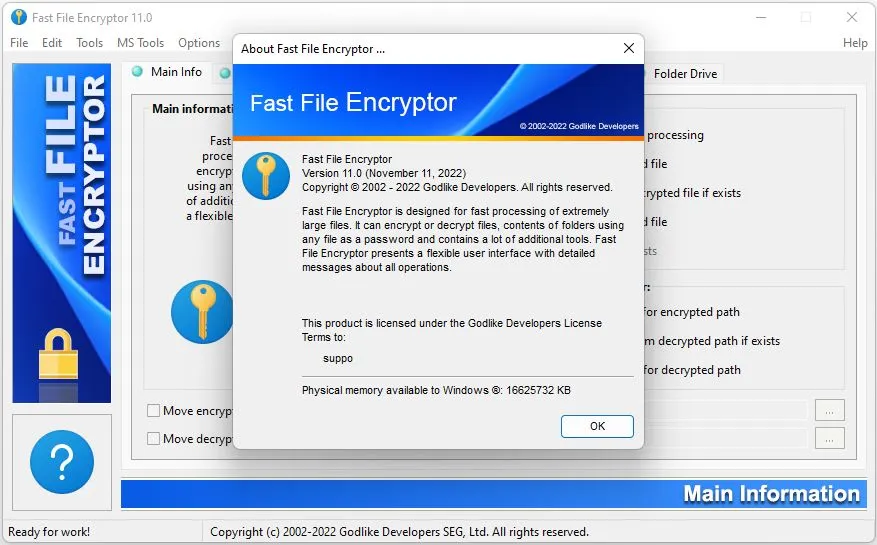 Fast File Encryptor-z6lw3gocCaptura de Pantalla