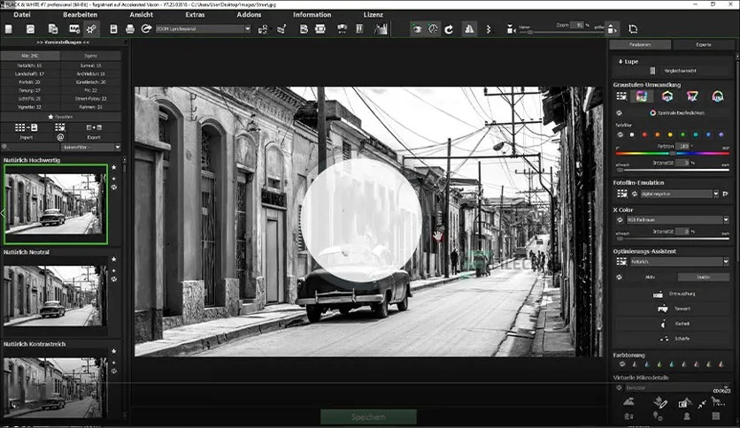 Franzis BLACK & WHITE Professional-vcw332lmCaptura de Pantalla
