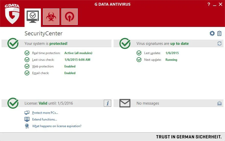 G Data AntiVirus-d0y4n5hhCaptura de Pantalla