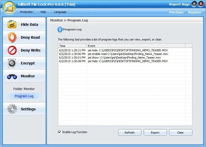 GiliSoft File Lock Pro-vs0mrua7Captura de Pantalla